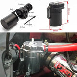Universal Aluminum Oil Catch Tank Can Reservoir Tank + Breather Filter