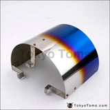 Universal Titanium Blue Stainless Steel Air Intake Filter Cover Heat Shield Fit For 2.5-5"  Filter - Tokyo Tom's