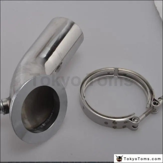 3" 90-Degree V-Band Adapter Downpipe For HY35 HE351 Turbo – 409 Stainless Steel