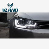 Vland Factory Car Accessories Head Lamp for Jetta 2012-2015 for Sagitar Headlight with DRL H7 Xenon - Tokyo Tom's