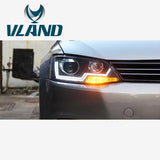 Vland Factory Car Accessories Head Lamp for Jetta 2012-2015 for Sagitar Headlight with DRL H7 Xenon - Tokyo Tom's
