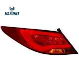 Vland Factory Car Accessories Tail Lamp for Accent Verna Solaris LED Tail Light With DRL+Reverse+Brake - Tokyo Tom's