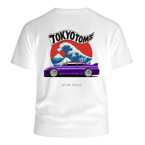 Tokyo Toms Nissan GTR R33 Wave T-Shirt
