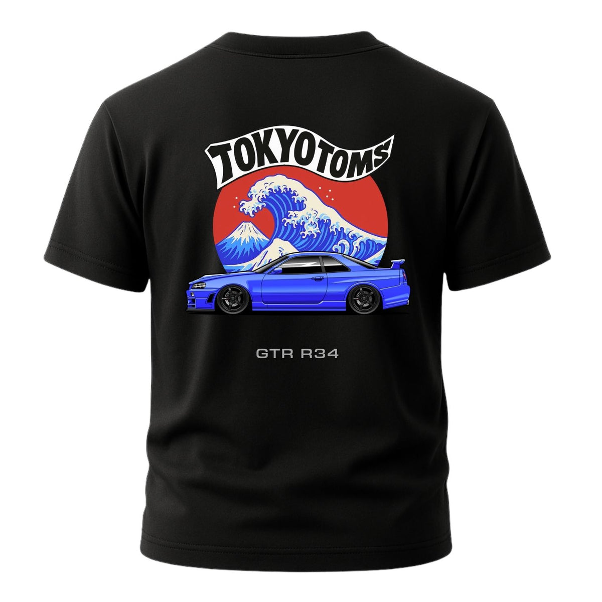 Tokyo Toms Nissan GTR R34 Wave T-Shirt