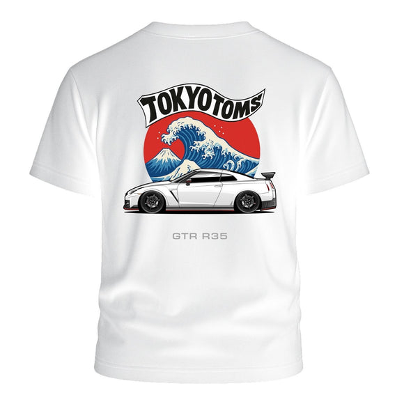 Tokyo Toms Nissan GTR R35 Wave T-Shirt