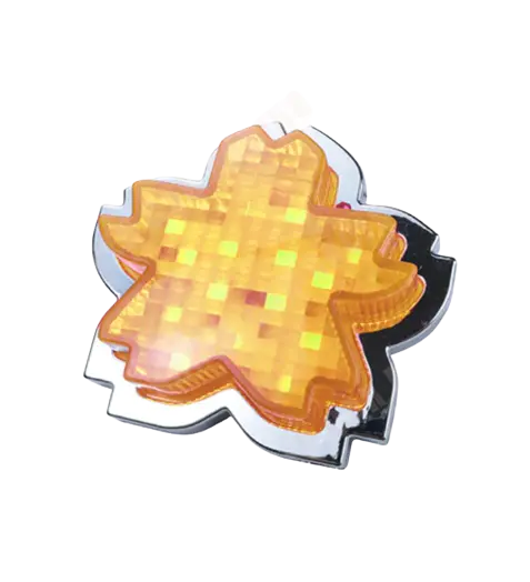 Yellow Cherry Blossom Shape Side Marker Indicators (Pair)