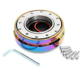 Universal Steering Wheel Quick Release Hub Adapter Neo Chrome - Tokyo Tom's